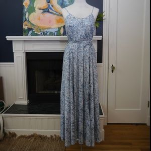 Catherine Malandrino Blue Floral Cutout Maxi - 2 - image 1